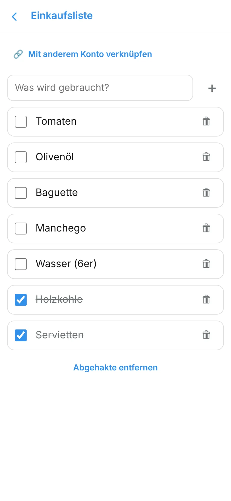 Einkaufsliste